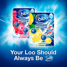 Load image into Gallery viewer, Bloo Toilet Rim Blocks Colour Active+ Lemon for Anti-Limescale Effect, 6 Pack