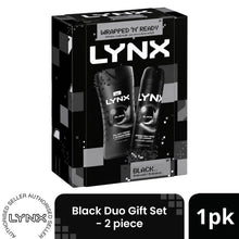 Load image into Gallery viewer, Lynx Black Duo Gift Set 2 piece, Choose Your Pack Size 1,2,3 or 4