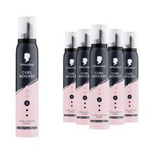 Load image into Gallery viewer, Schwarzkopf Styling Mousse Curl HL3 200ml Strong Hold Foam for Curly Hair, 6 Pack