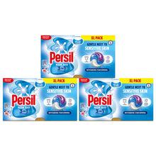 Load image into Gallery viewer, Persil XL 3 in 1 Washing Capsules Non Bio Stain Removal 36 Washes, 3 Pack