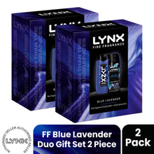 Load image into Gallery viewer, LYNX Fine Fragrance Blue Lavender Gift Set 2 piece, Choose Your Pack Size 1,2,3 or 4