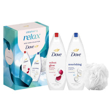 Load image into Gallery viewer, DOVE Relax Body Wash Collection Gift Set 2 piece, Choose your pack 1,2,3 or 4