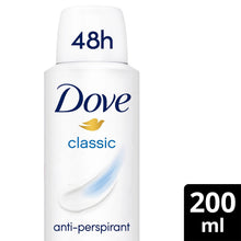 Load image into Gallery viewer, Dove Classic Fresh Anti-Perspirant Deo Spray for 48Hrs Protection 200ml, 12 Pack