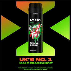 Lynx XL 48-Hour High Definition Fragrance Body Spray Deodorant, 3 Pack, 200ml