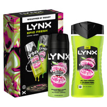 Load image into Gallery viewer, Lynx Epic Fresh Duo Gift Set with Body Spray &amp; Bodywash - Zesty Clean Scent
