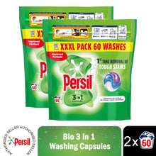 Load image into Gallery viewer, Persil XXXL 3in1 LaundryWashing Capsules Bio w/ Lasting Freshness 360 Washes,6pk