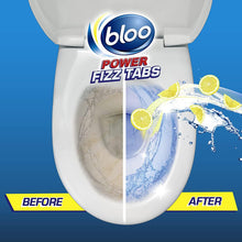 Load image into Gallery viewer, Bloo Power Toilet Fizz Tabs, Drain Deep Cleaning Bad Odour, 8 x 25g 8 Packs