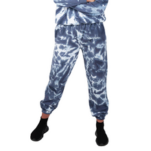 Load image into Gallery viewer, Wellworth Womens Blue Tie Dye Joggers XL Soft Casual Everyday Loungewear