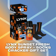 Load image into Gallery viewer, Lynx Sunset Spray + Socks Cracker Gift Set 1 piece, Choose your pack 1,2,3 or 4
