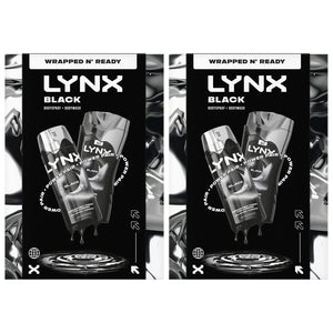 Lynx Black Gift Set for Men - Daily Grooming Duo with Fresh Scent & Skin Care