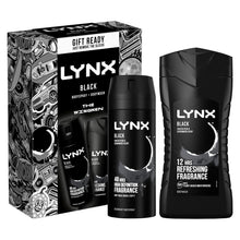 Load image into Gallery viewer, Lynx Black THE WINGMEN Body Spray &amp; Body Wash Duo Gift Set for Him