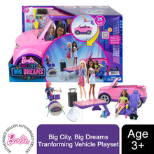 Load image into Gallery viewer, Barbie Big City, Big Dreams Tranforming Vehicle Playset, Gift for 3-7 Years Old