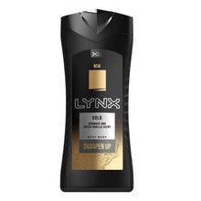 Load image into Gallery viewer, 3pk Each Bundle of Lynx Gold Body wash 400ml &amp; Anti Marks Antiperspirant 250ml