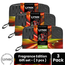 Load image into Gallery viewer, LYNX Fine Fragrance Cherry Spritz Washbag Collection Gift Set 3 piece, Choose Your Pack Size 1,2,3 or 4