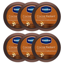 Load image into Gallery viewer, Vaseline Cocoa Radiant Moisture Rich Body Butter 250ml Intense Hydration, 6pk
