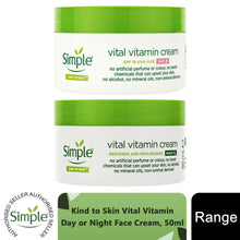 Load image into Gallery viewer, Simple Kind to Skin Face Cream Bundle - Day SPF15 or Night Cream, Hydrating,50ml