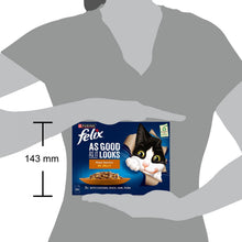 Load image into Gallery viewer, Felix As Good As It Looks Meaty Selection in Jelly Wet Adult Cat Food, 12x85g