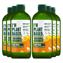 Load image into Gallery viewer, Original Source Body Wash I&#39;m Plant Based Lemongrass and Sweet Orange 335ml, 6pk