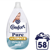 Load image into Gallery viewer, Comfort Pure Ultimate Ultra-Concentrated Fabric Conditioner Fresh&amp;Mild 6x 58W