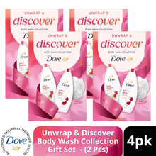 Load image into Gallery viewer, DOVE Unwrap &amp; Discover Body Wash Gift Set 2 piece, Choose your pack 1,2,3 or 4