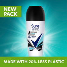 Load image into Gallery viewer, 6x Sure Women Motion Sense AP Deodorant Rollon 72H Nonstop, Invisible Aqua 50ml