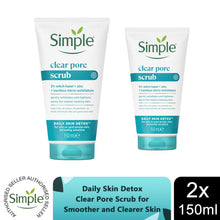 Load image into Gallery viewer, Simple Face Wash Range-Moisturising, Refreshing, Clear Pore Scrub or Glow, 150ml