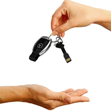 Load image into Gallery viewer, Aquarius 2 in 1 Keychain with Micro USB Charging &amp; Data Cable, Black