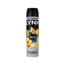 Load image into Gallery viewer, Lynx XL Gold Spray Anti-perspirant Deo AntiWhite Marks 72H Protection 200ml, 6Pk