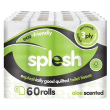 Load image into Gallery viewer, Splesh Toilet Roll Eco-Friendly, Soft &amp; Quilted, Aloe Vera, 60 Rolls
