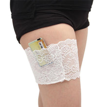 Load image into Gallery viewer, Unisex Elastic Anti-Chafing Thigh Band or Women's Lace Thigh Band with Pocket