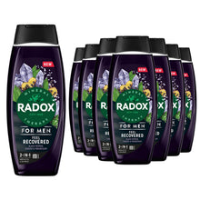 Load image into Gallery viewer, 24x Radox Mineral Therapy Feel Recovered 2in1 Shower Gel &amp; Shampoo for Men,450ml