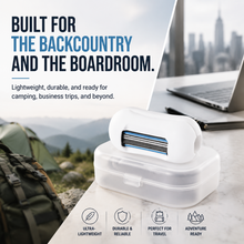 Load image into Gallery viewer, Envie 2-in-1 Travel Finger Razor Mini Shaver &amp; Portable Toothbrush Cover