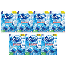 Load image into Gallery viewer, Bloo Toilet Rim Blocks Original Blue Clean+Fresh with Fresh Fragrance, 7 Pack