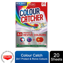 Load image into Gallery viewer, Dylon Colour Catcher 2in1 Protect &amp; Revive Laundry Washes, 20 Sheets