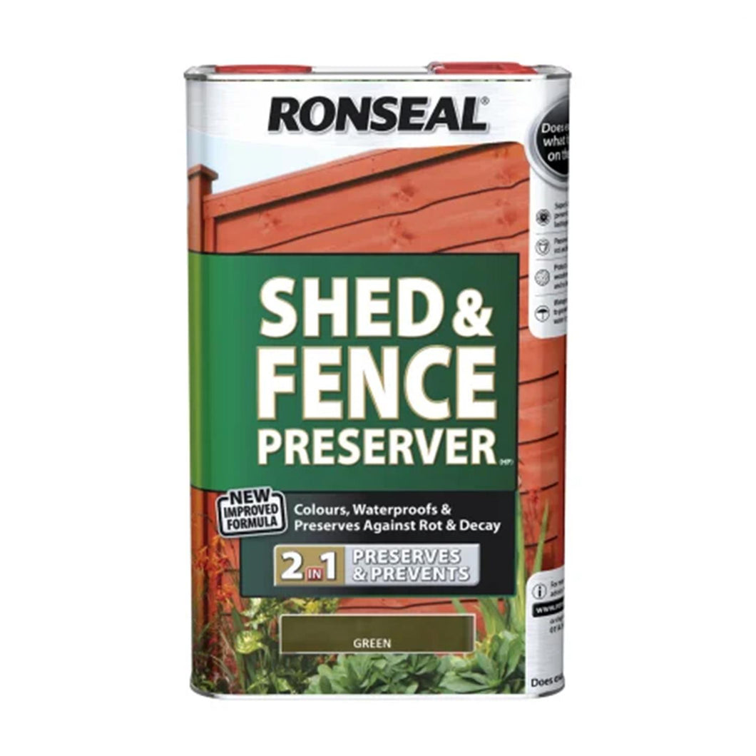 Shed & Fence Preserver Green 5 litre