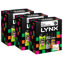 Load image into Gallery viewer, LYNX All Stars Trio &amp; Body Scrub Gift Set 3 piece, Choose Your Pack Size 1,2,3 or 4