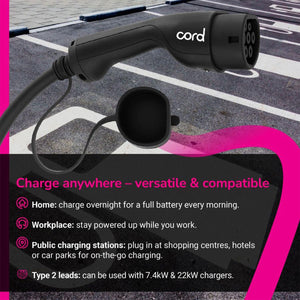 Cord 15m EV Charging Cable 380V 32A 22kW Portable Fast Charger UK Plug