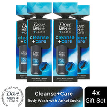 Load image into Gallery viewer, Dove Men+Care Cleanse+Care Gift Set with Clean Comfort Bodywash &amp; Socks