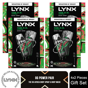 Lynx Africa Gift Set The O.G. Duo Body Spray & Bodywash Classic Masculine Scent