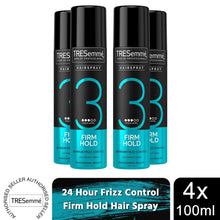 Load image into Gallery viewer, TRESemme Firm Hold Hairspray 24 Hour Frizz Control Lightweight, 4x100ml