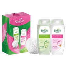 Load image into Gallery viewer, Simple Shower Gel Gift Set Nourishing &amp; Refreshing Gentle Skincare for Body