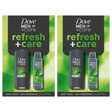 Load image into Gallery viewer, Dove Men+Care Refresh+Care Gift Set with Extra Fresh Bodywash &amp; Antiperspirant
