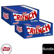 Load image into Gallery viewer, Nestle Sharing Bars, Crunch Milk Chocolate 20x100g (2 Pack)