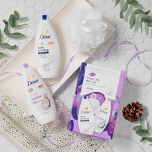 Load image into Gallery viewer, Dove Time to Relax Body Wash Collection 2pcs Gift Set for Her with Shower Puff