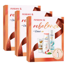 Load image into Gallery viewer, DOVE Restore &amp; Rebalance Gift Set 3 piece, Choose your pack 1,2,3 or 4
