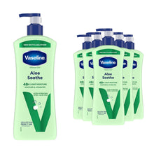 Load image into Gallery viewer, Vaseline Intensive Care Aloe Soothe Body Lotion, 6 pack, 600ml for Dry Skin Care