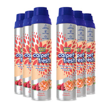 Load image into Gallery viewer, 1001 Carpet Fresh Peony &amp; Raspberry Upholstery Odour Remover Spray, 6x300ml