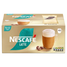 Load image into Gallery viewer, Nescafe Gold Latte Low Sugar Instant Coffee Sachets 40 Sachets, Pack of 2