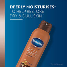 Load image into Gallery viewer, Vaseline Body Lotion Intensive Care Cocoa Radiant Spray Moisturiser 190ml,6 Pack