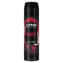 Load image into Gallery viewer, Lynx Fine Fragrance Collection Cherry Spritz Body Spray Deodorant 200ml, 6 Pack